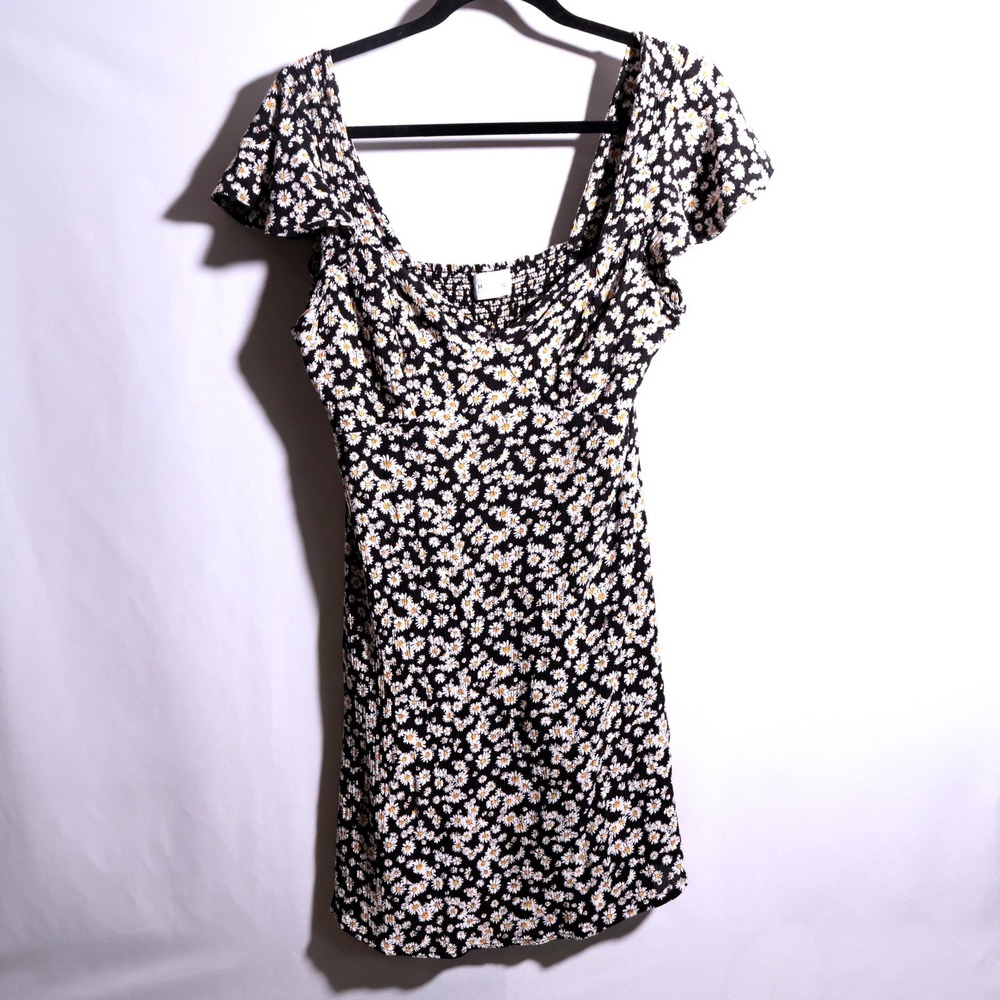 Hurley Ditsy‎ Floral Daisy Mini Dress Sweetheart Coquette Romantic Babydoll L
